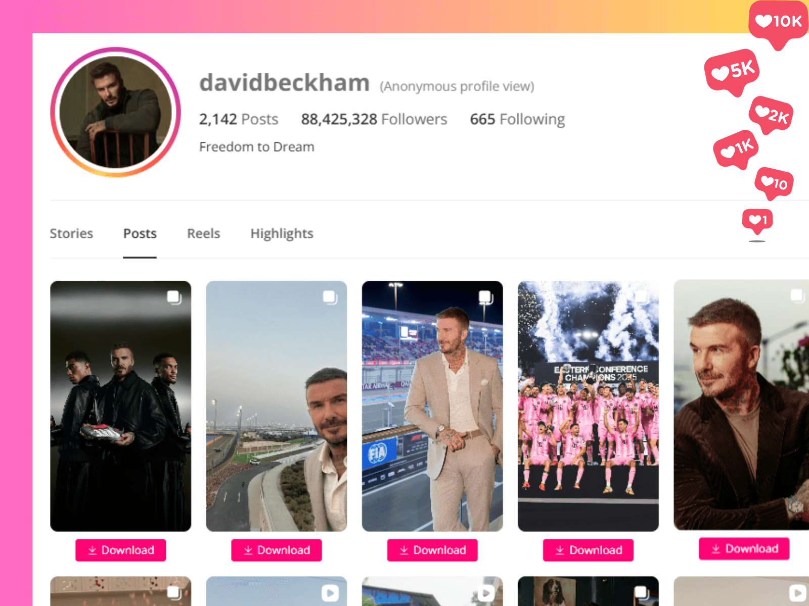 Zoom Instagram profile pictures in HD with EasyComment