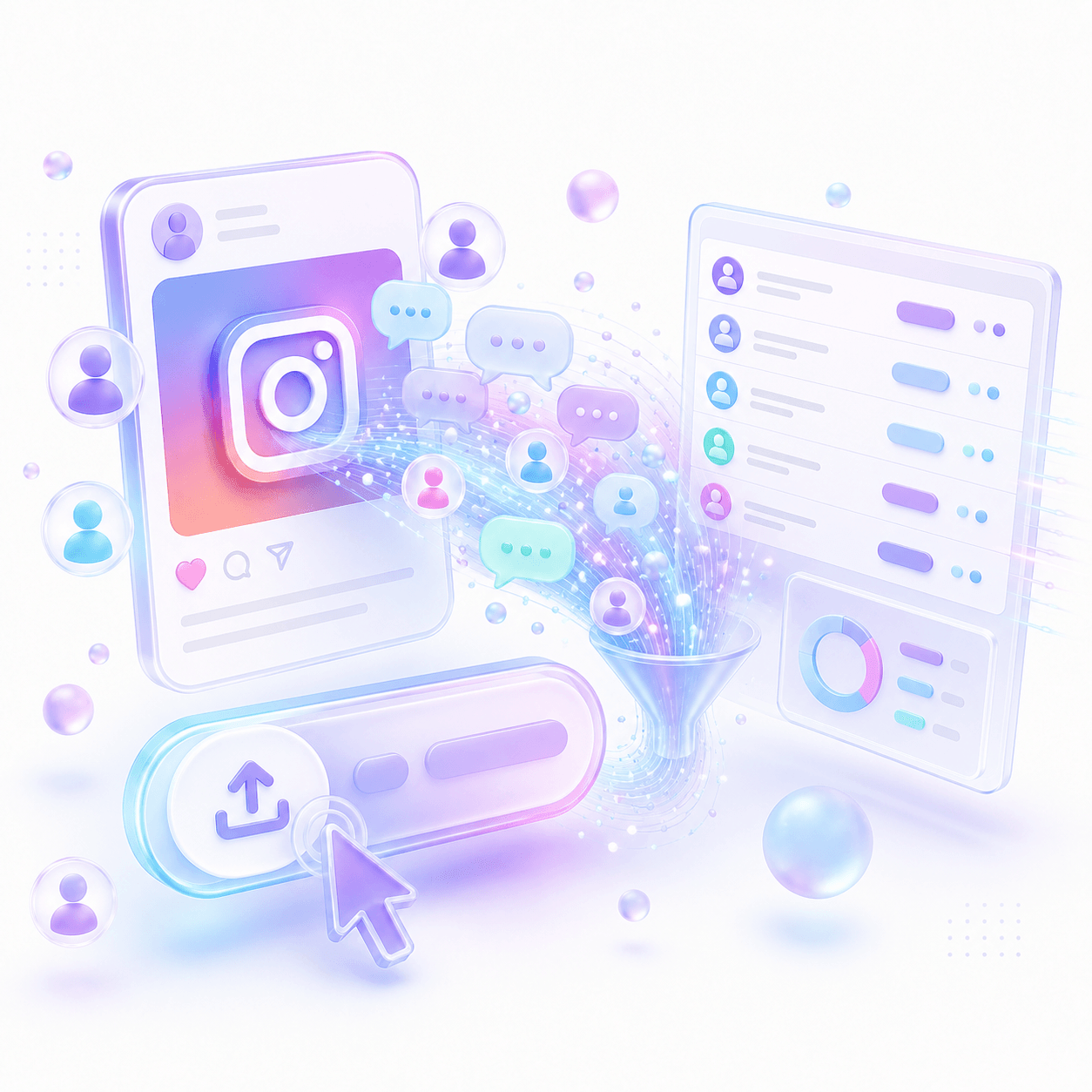 Click export for Instagram comments