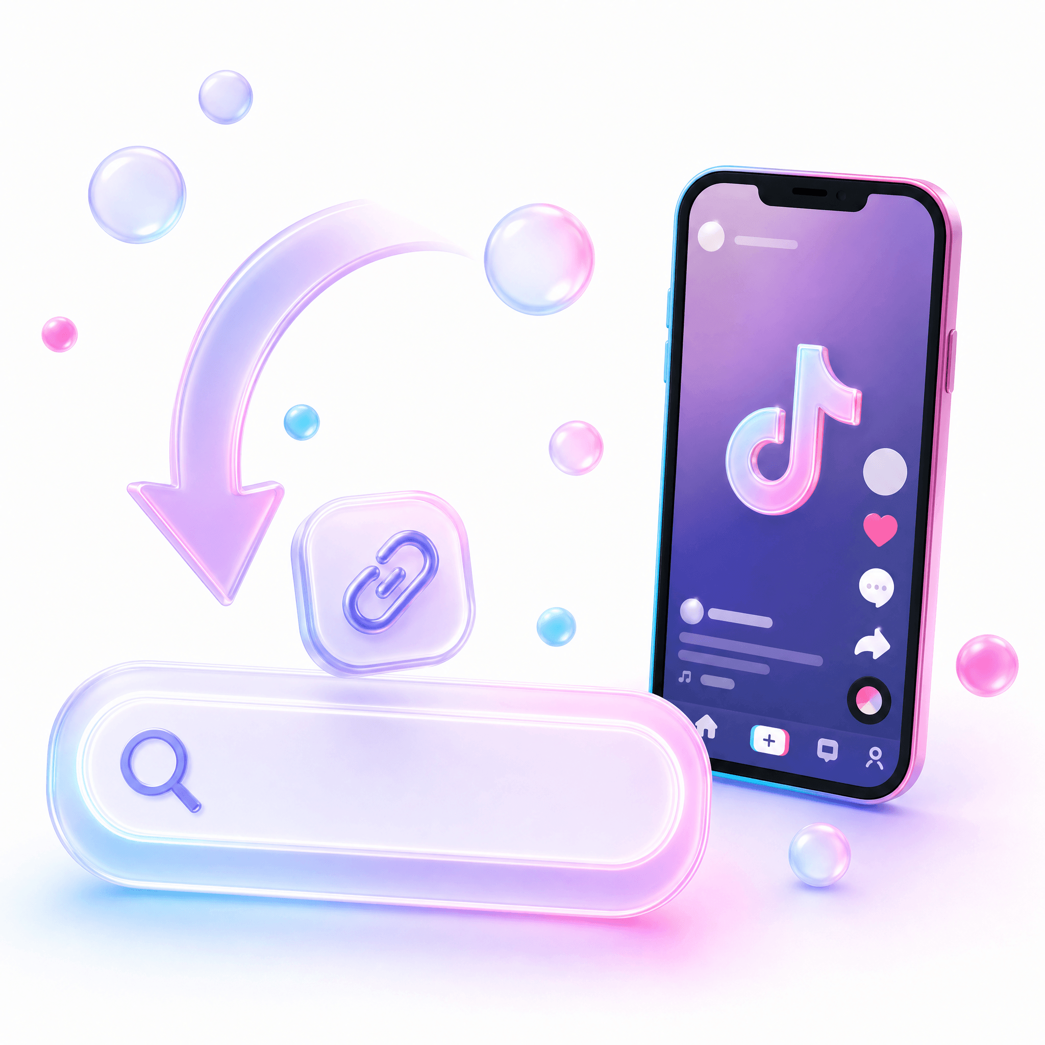 Enter a TikTok video URL
